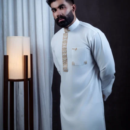 Aristo nawab men's panjabi (white)