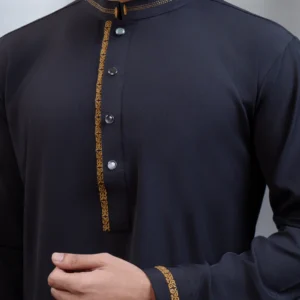 Aristo Men's Punjabi (Black)