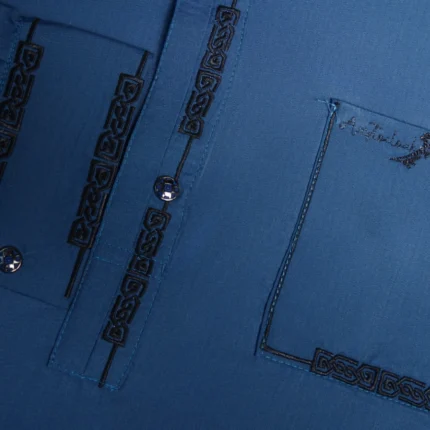 Alternative view of Aristo Premium Men's Panjabi (Blue)