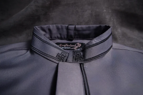 Aristo Elite Men's Panjabi (Grey) - Image 3
