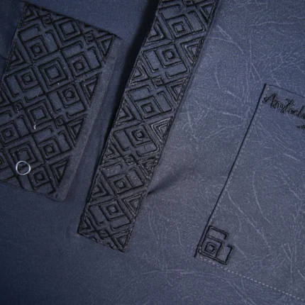 Alternative view of Aristo nawab men's panjabi (dark grey)