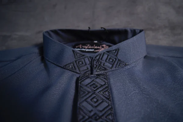 Aristo nawab men's panjabi (dark grey) - Image 3