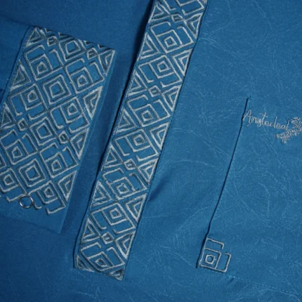 Alternative view of Aristo Nawab Men's Panjabi (Blue)