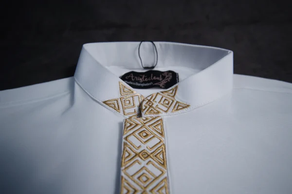 Aristo nawab men's panjabi (white) - Image 3