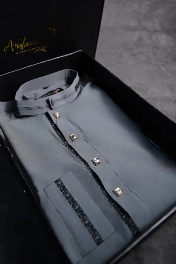 Aristo Men's Punjabi (Grey)