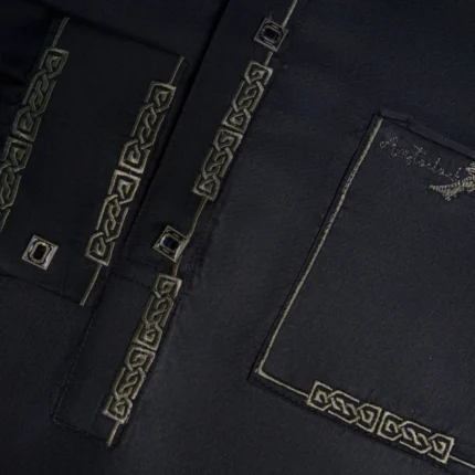 Alternative view of Aristo Premium Men's Panjabi (Black)