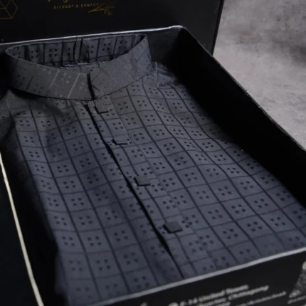 Aristo Regal Men's Panjabi & Pajama (Black)