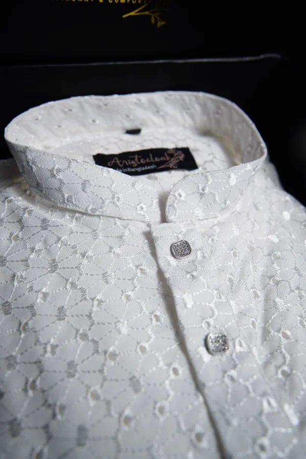 Aristo Sultani Men's Panjabi (White)