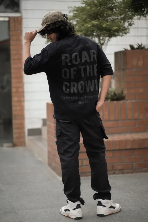 Drop Shoulder T-Shirt (Dark) - Image 2