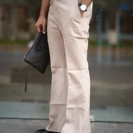 Alternative view of Aristo Unisex 80's Bell Bottom Pants (Beige)