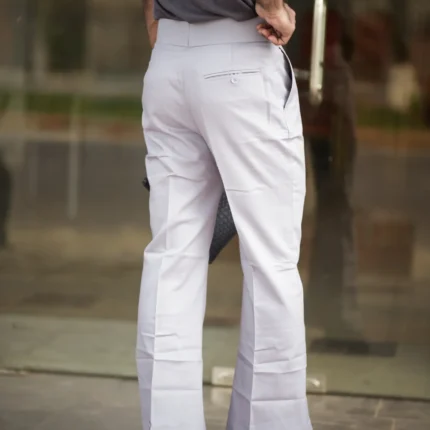 Alternative view of Aristo Unisex 80's Bell Bottom Pants (Lite Grey)