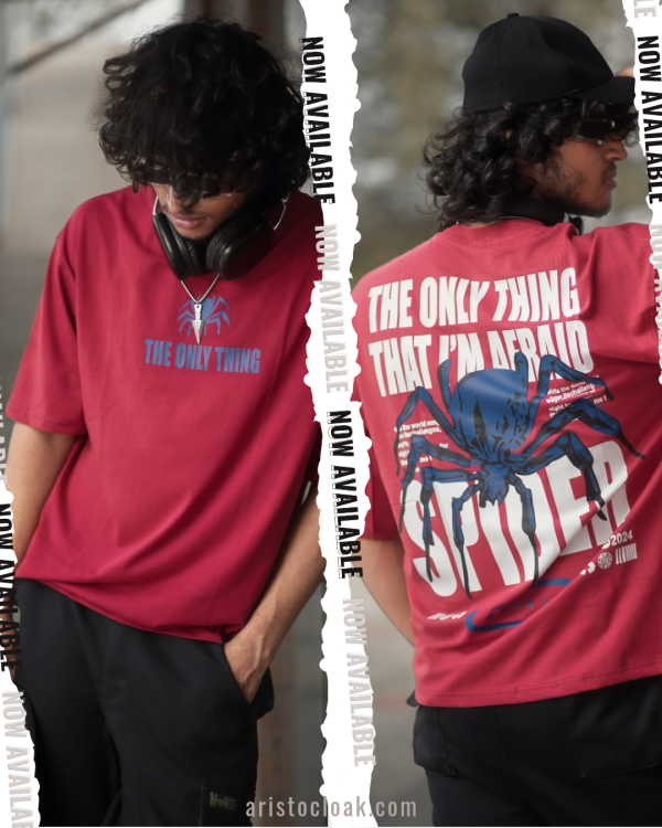 Drop Shoulder T-Shirt (Red)