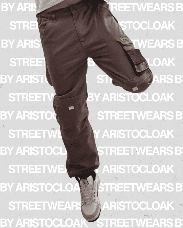 Aristo Cargo Baggy Pants (Brown) - Image 3