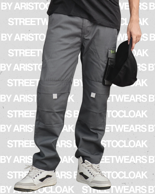 Aristo Cargo Baggy Pants (Grey) - Image 3