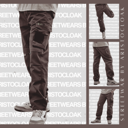 Alternative view of Aristo Cargo Baggy Pants (Brown)