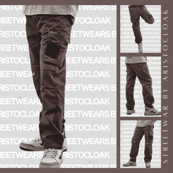 Aristo Cargo Baggy Pants (Brown) - Image 2