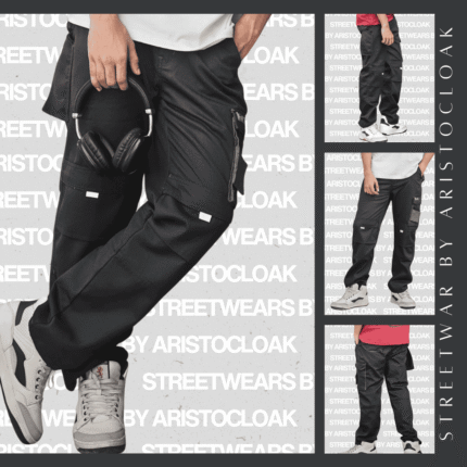 Alternative view of Aristo Cargo Baggy Pants (Black)