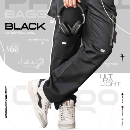 Aristo Cargo Baggy Pants (Black)