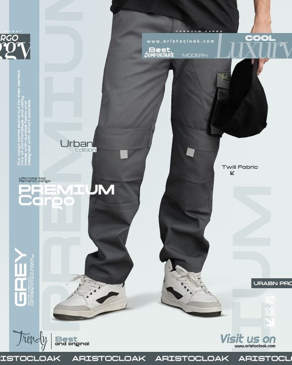Aristo Cargo Baggy Pants (Grey)