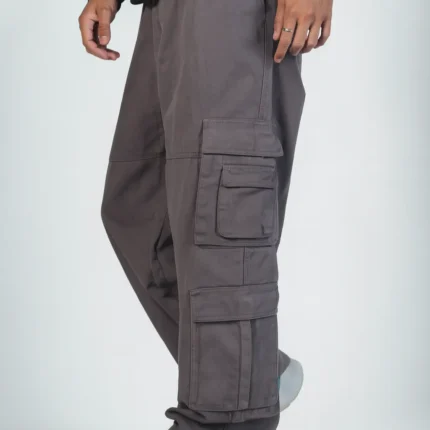 Alternative view of 10 Pocket Cargo Baggy Pants (Grey)